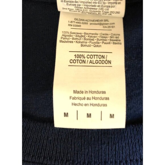 Xavier University T Shirt Mens Size Medium Navy Blue Short Sleeve Musketeers - Picture 5 of 5